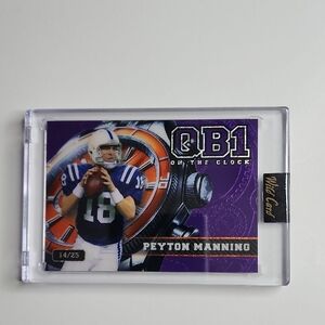 PEYTON MANNING ~ QB1 ~ NUMBERED 14/25 ~ WILD CARD